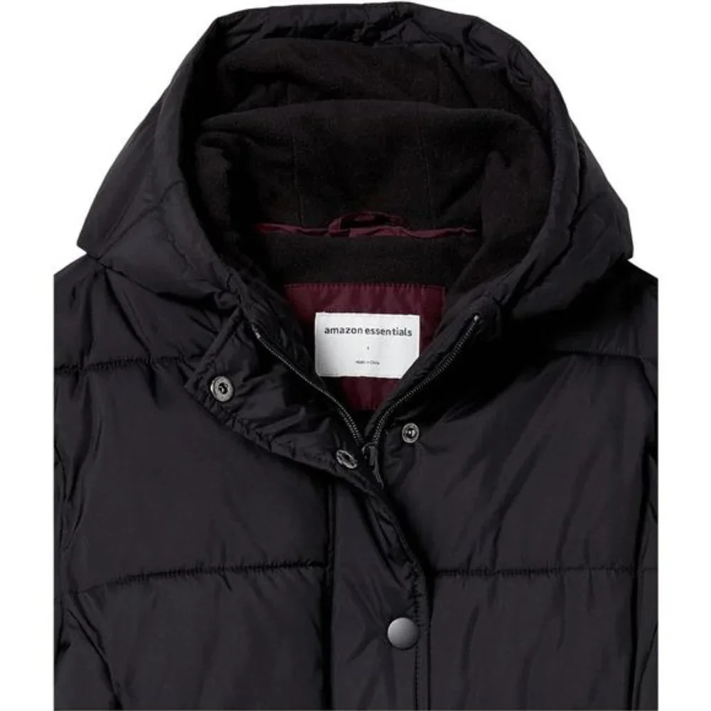 Women's Heavyweight Long-Sleeve Hooded Puffer Coat - Picture 4 of 6